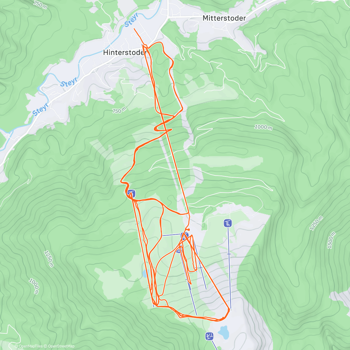 Карта физической активности (Hinterstoder day#1)