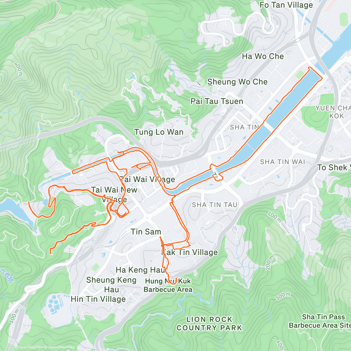 Map of the activity, 20251221 Afternoon Run