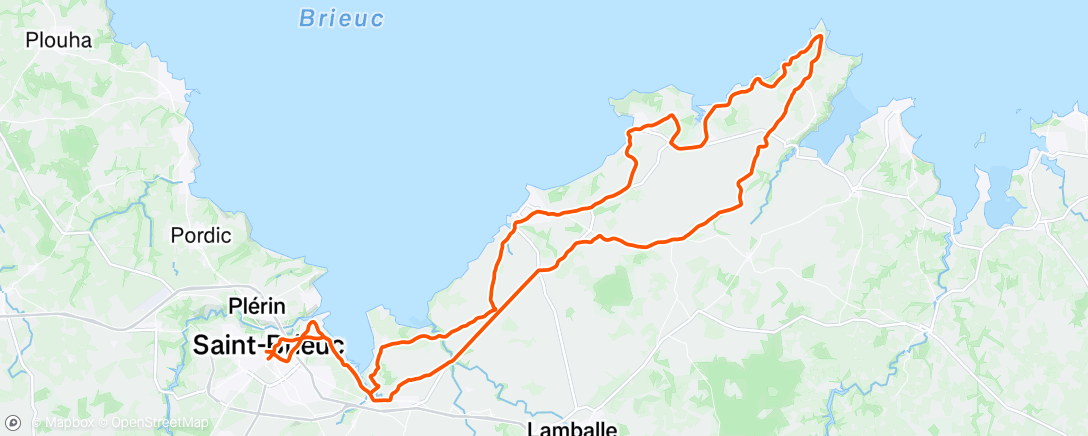 Map of the activity, Morning Ride