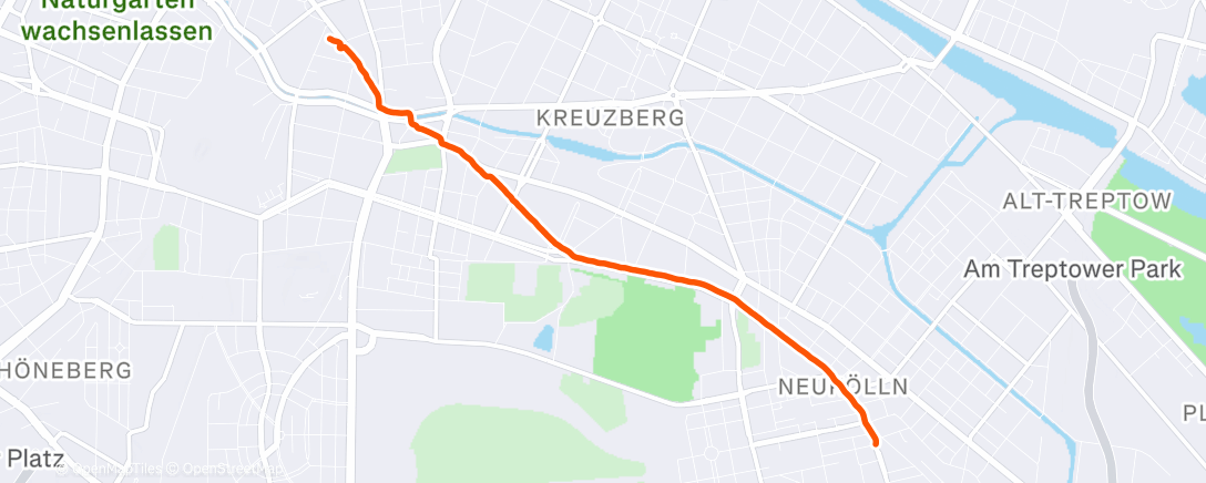 Map of the activity, Ab nach Hause