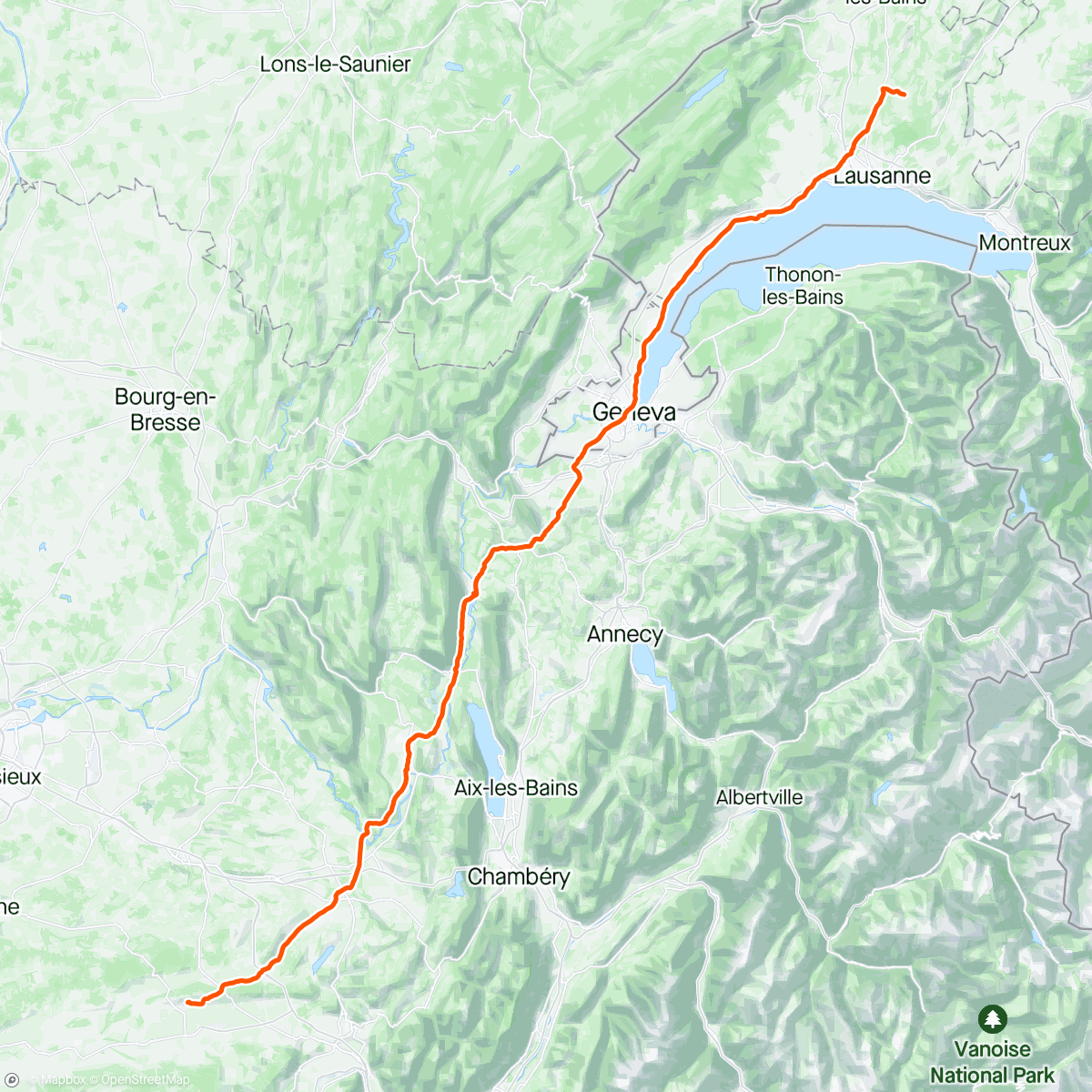 Map of the activity, 2. Etappe