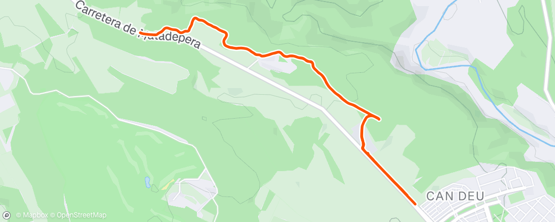 Map of the activity, Evening Gravel Ride