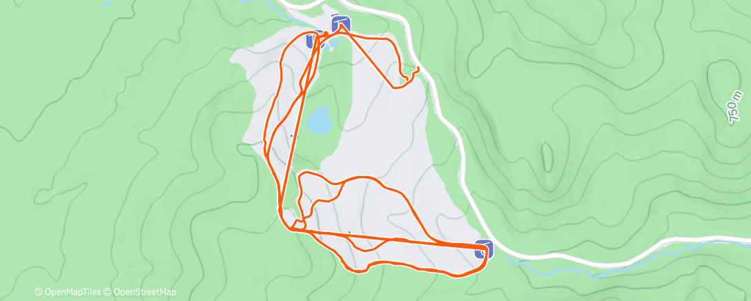Map of the activity, Morning Alpine Ski