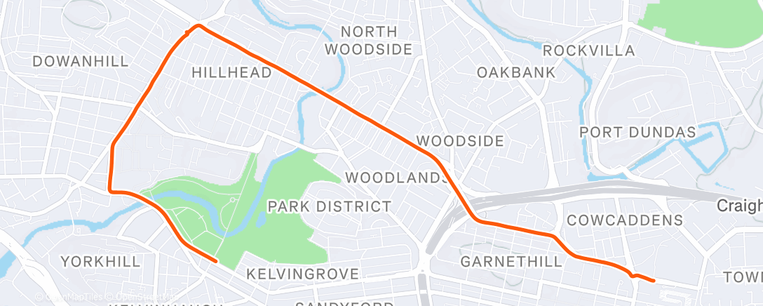 Карта физической активности (Afternoon Ride)