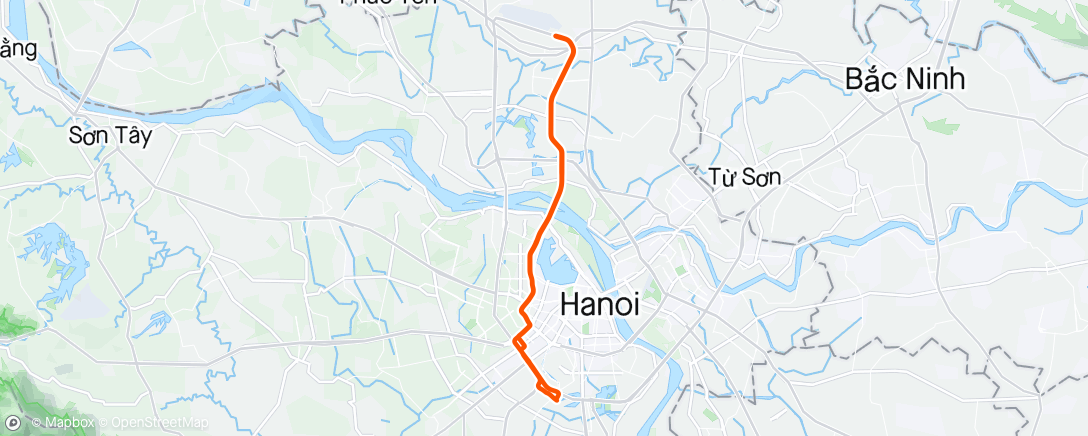 Map of the activity, Morning Ride