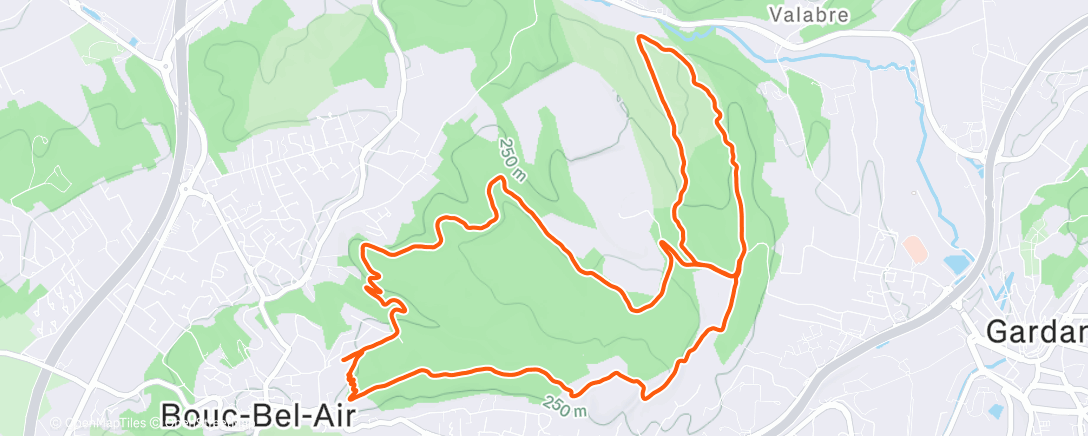 Map of the activity, Seuil 2*10’ (r2’)