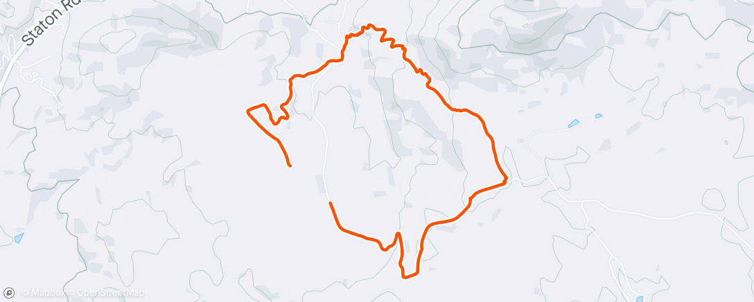 Map of the activity, New trail, rocky ridge