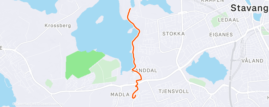 Map of the activity, Lunch Run
