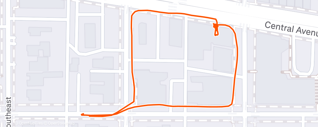 Map of the activity, Evening Walk