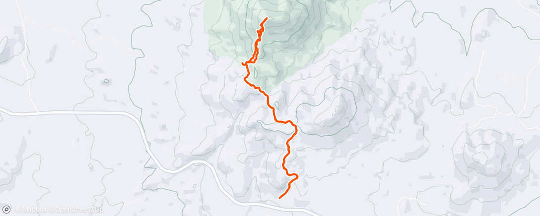 Map of the activity, Little Granite Mtn hike with SOTA YV-011
