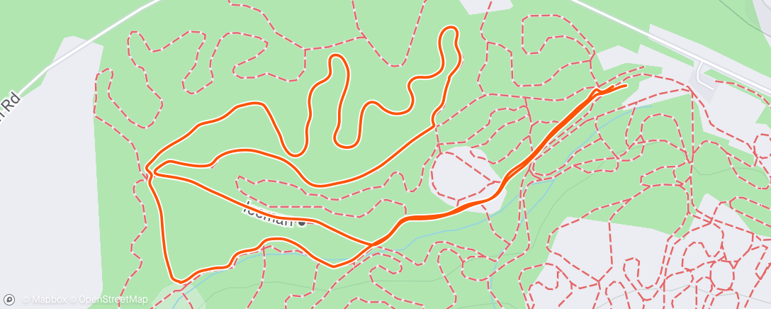 Map of the activity, Classic ski with Gord