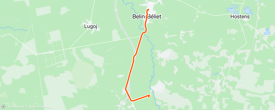 Map of the activity, Afternoon Ride