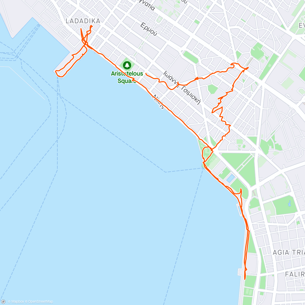 Map of the activity, Leisurely stroll