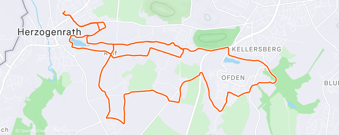 Map of the activity, Zum Jahresabschluss noch mal einen Halbmarathon 🏃🌞