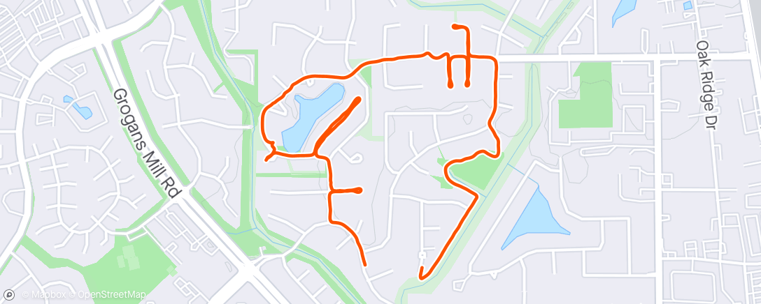 Map of the activity, Recovery run/walk🦄