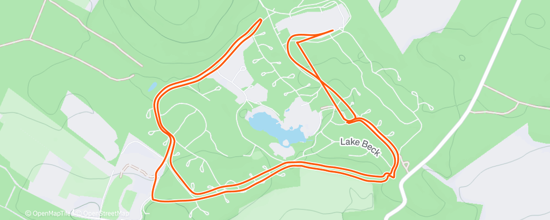 Map of the activity, Morning Run