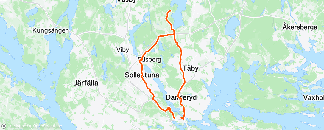 Map of the activity, Morning Ride