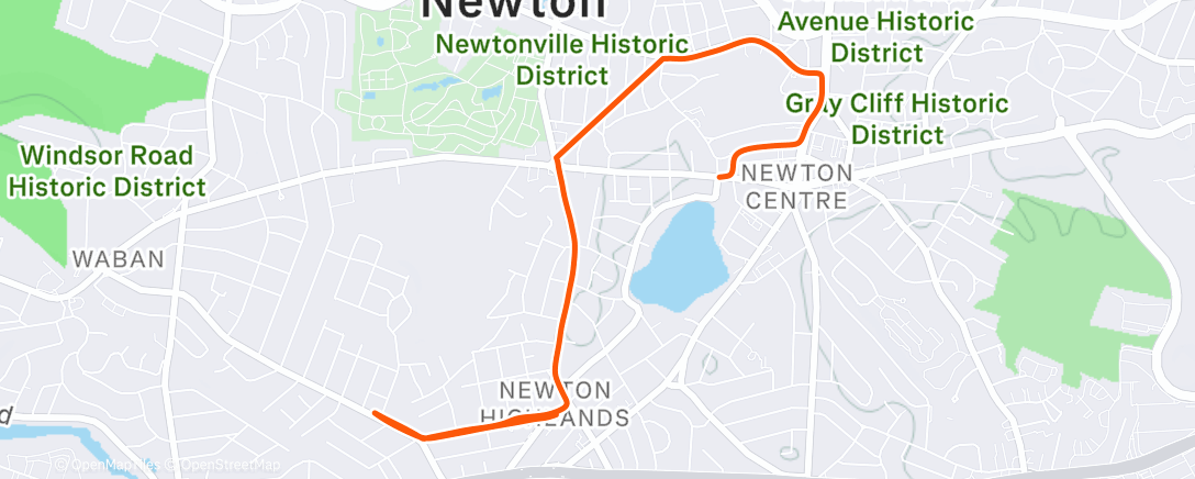 Карта физической активности (Afternoon Run)