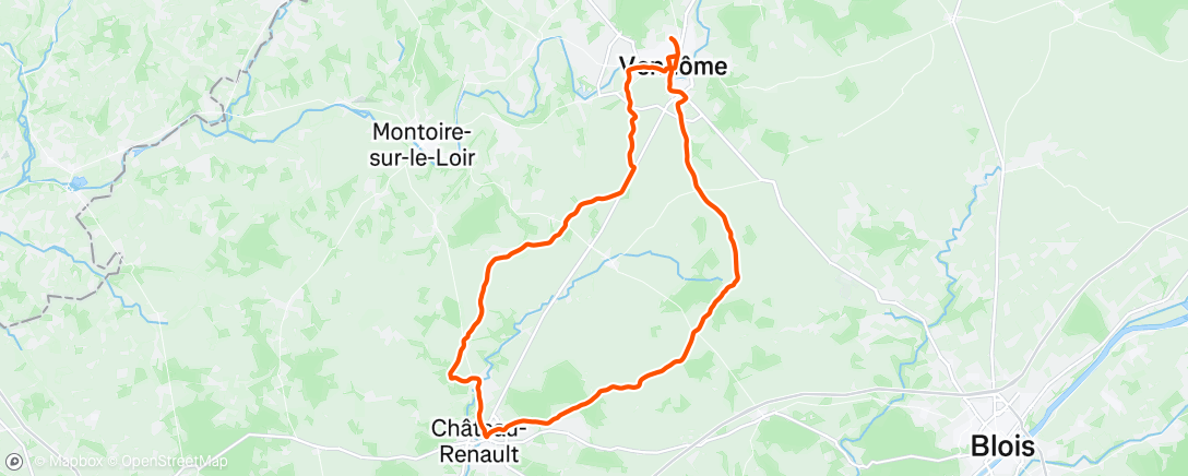 Map of the activity, Sortie vélo dans le vent 🌪️