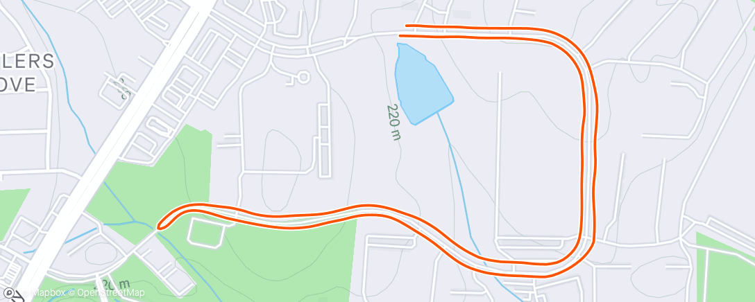 Map of the activity, Morning Run