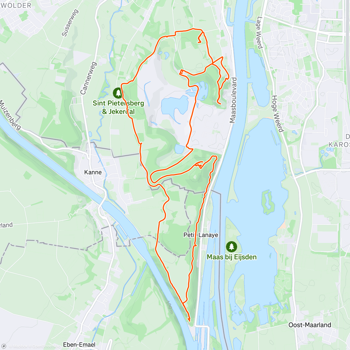 Map of the activity, Hele mooi social trail run 😍 o.l.v. Jo Schoonbroodt
