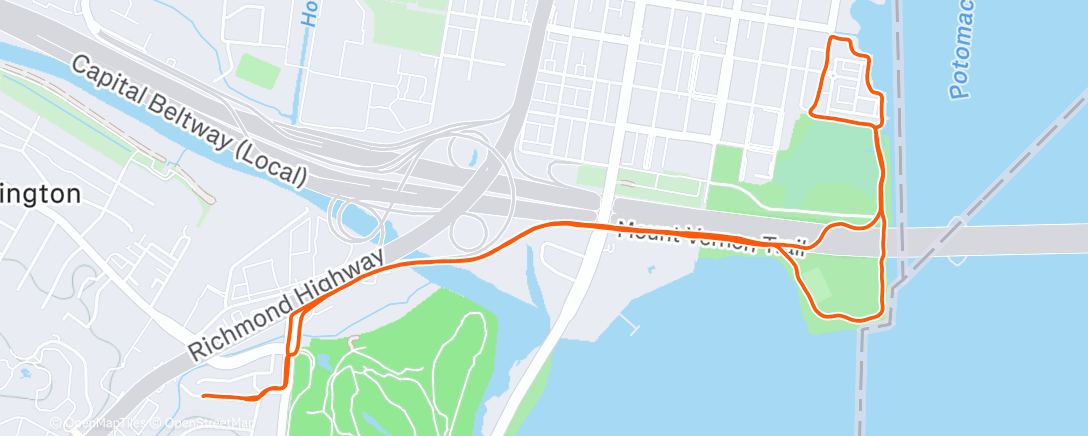 Map of the activity, Lunch Run