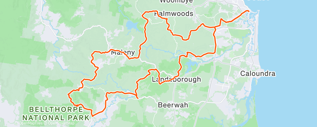 Carte de l'activité Road Cycling