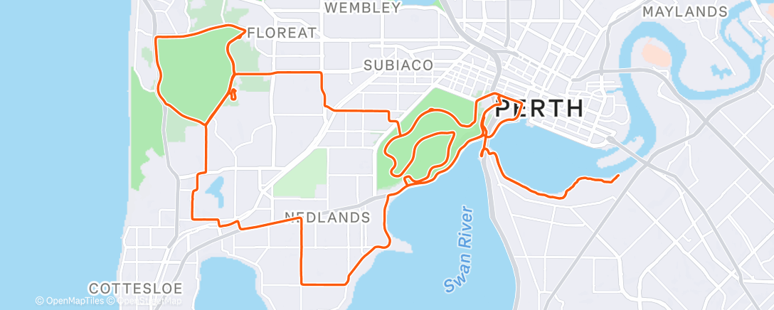 Mapa de la actividad (Road bike medio and course show and tell)