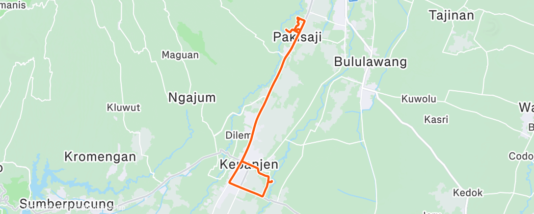 Map of the activity, Mancal Rabu