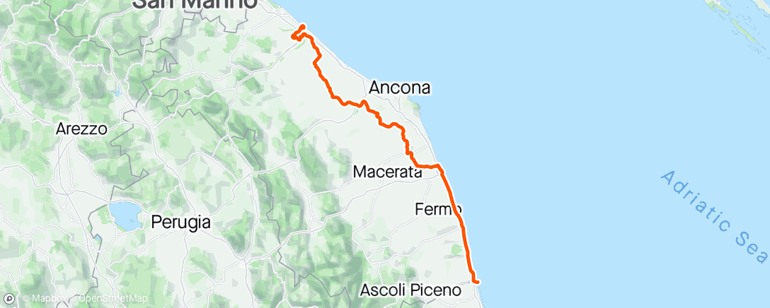 Map of the activity, Giro d’Italia - Stage Twelve