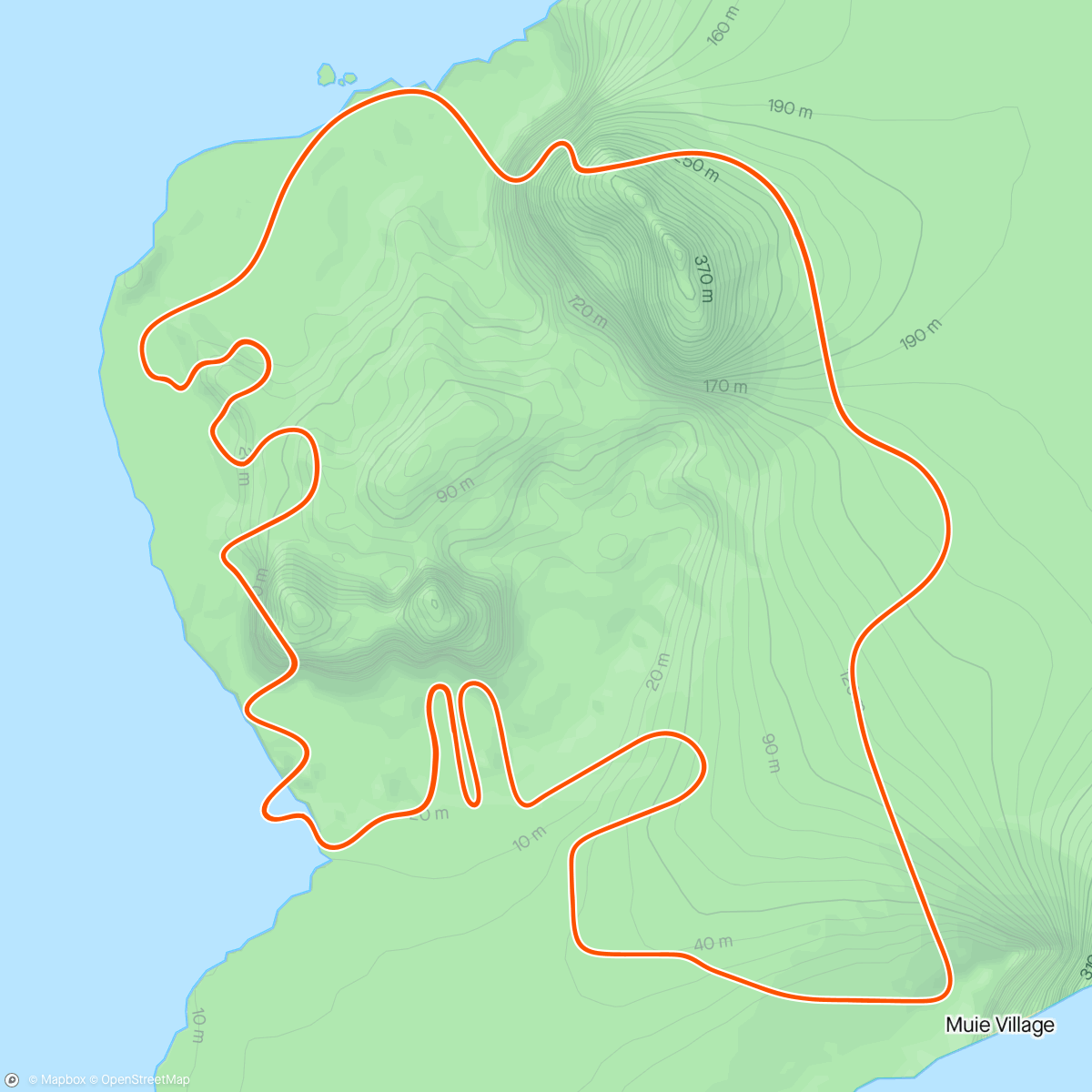 Map of the activity, Flat Route in Watopia