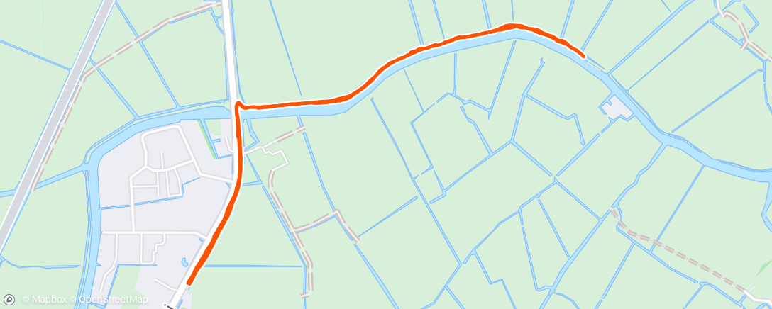 Map of the activity, Ochtendwandeling Wommels, Friesland 3.76km walk.
