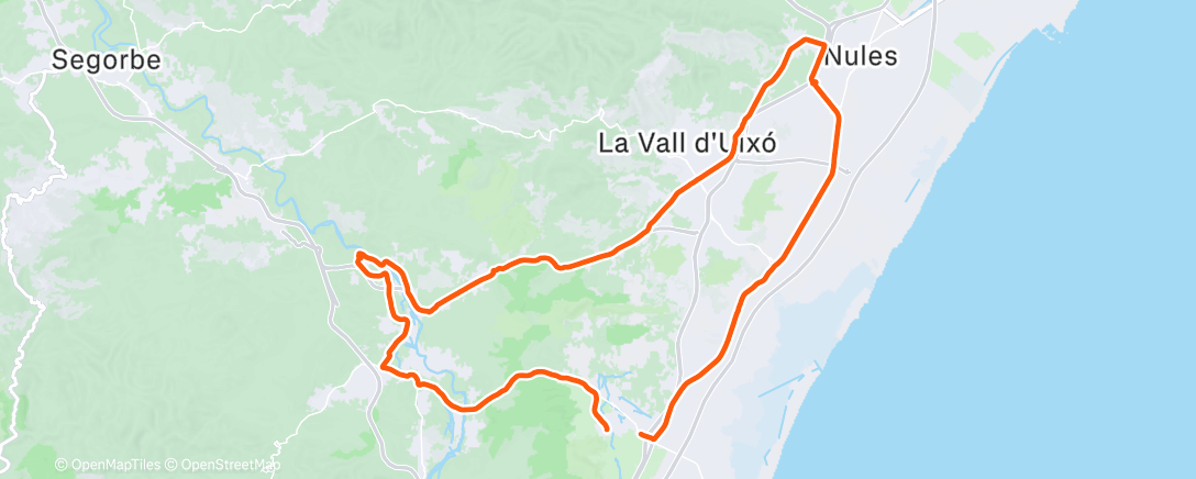 Карта физической активности (Bicicleta por la tarde)