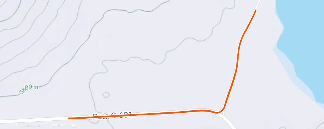 Map of the activity, Afternoon Trail Run