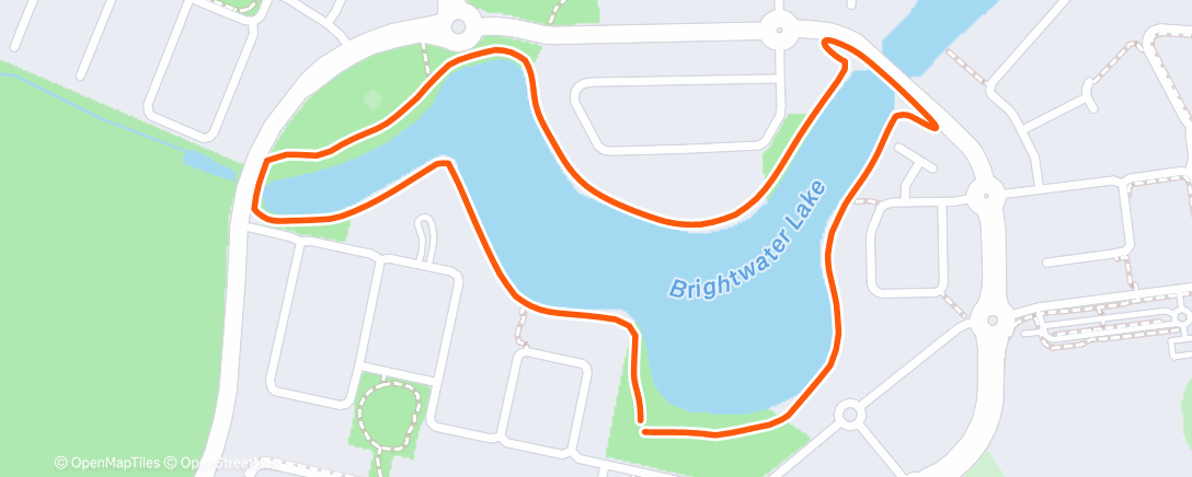 Map of the activity, Morning Run