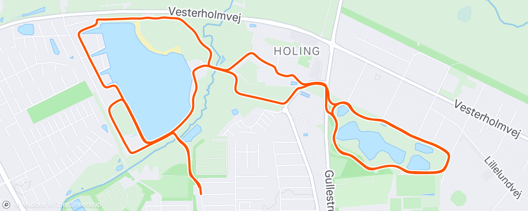 Map of the activity, Lunch Run