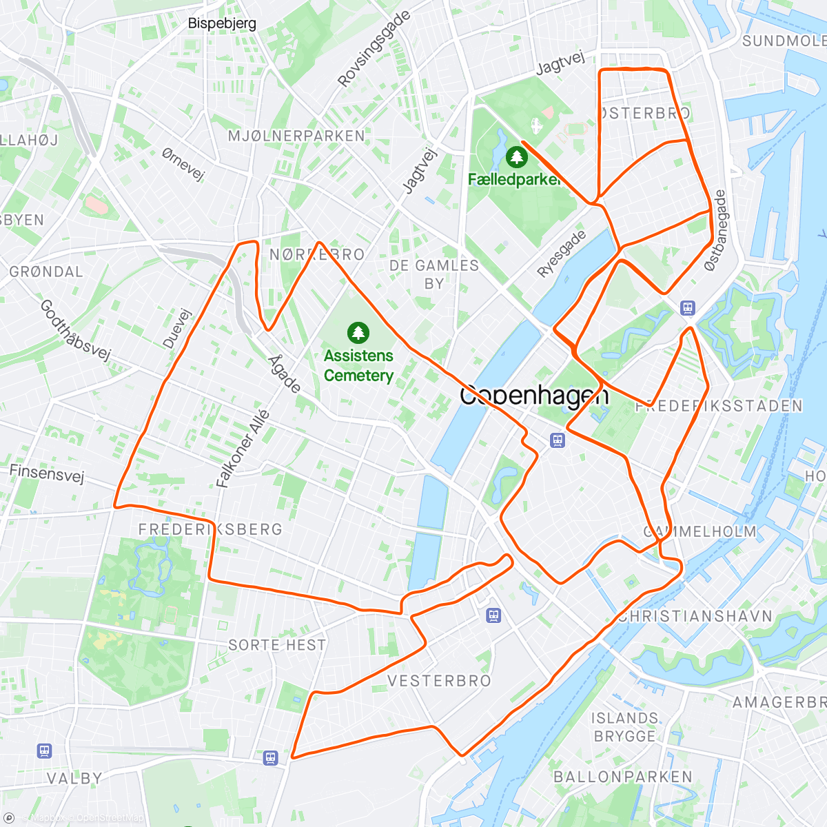 「Copenhagen marathon 2024
Flögutími 4:39:00」活動的地圖