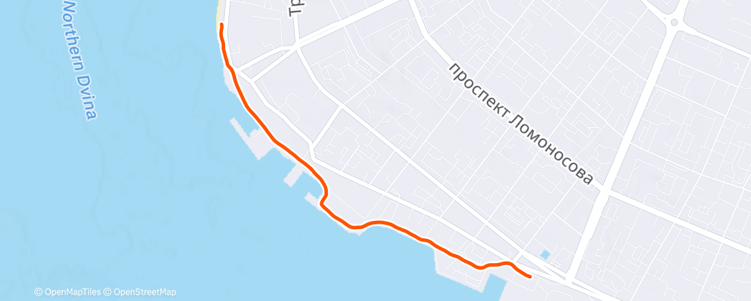 Карта физической активности (Полуденный забег)