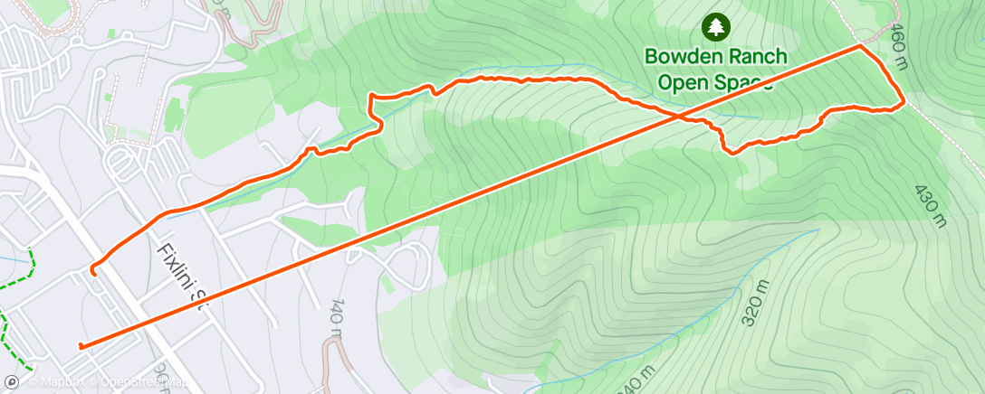 Map of the activity, Or 7 miles through Reservoir Canyon 🙄