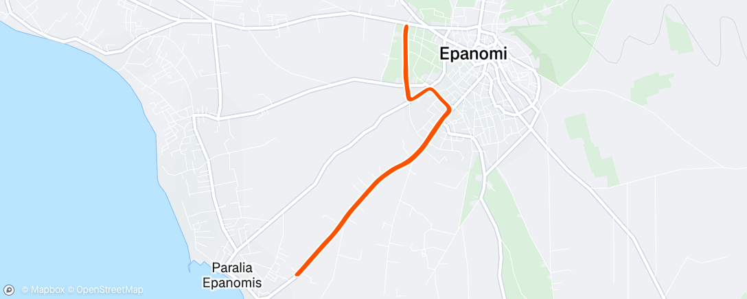 Map of the activity, Lunch Run