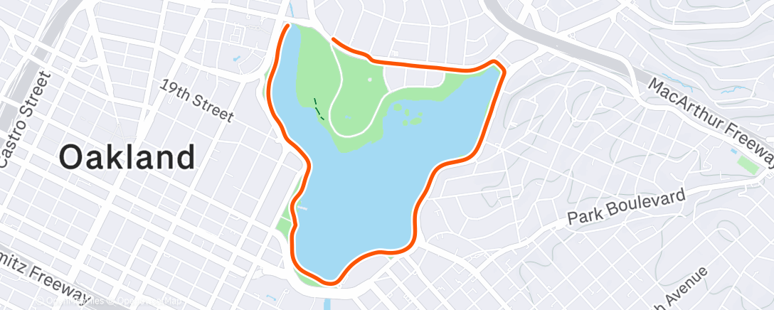 Mapa de la actividad (Afternoon Walk)