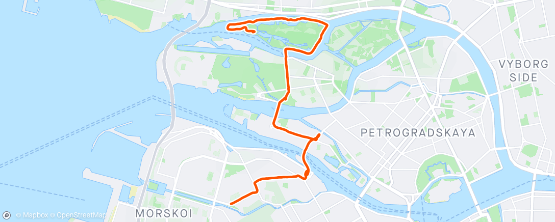 アクティビティ「Morning Run 5v-pl」の地図