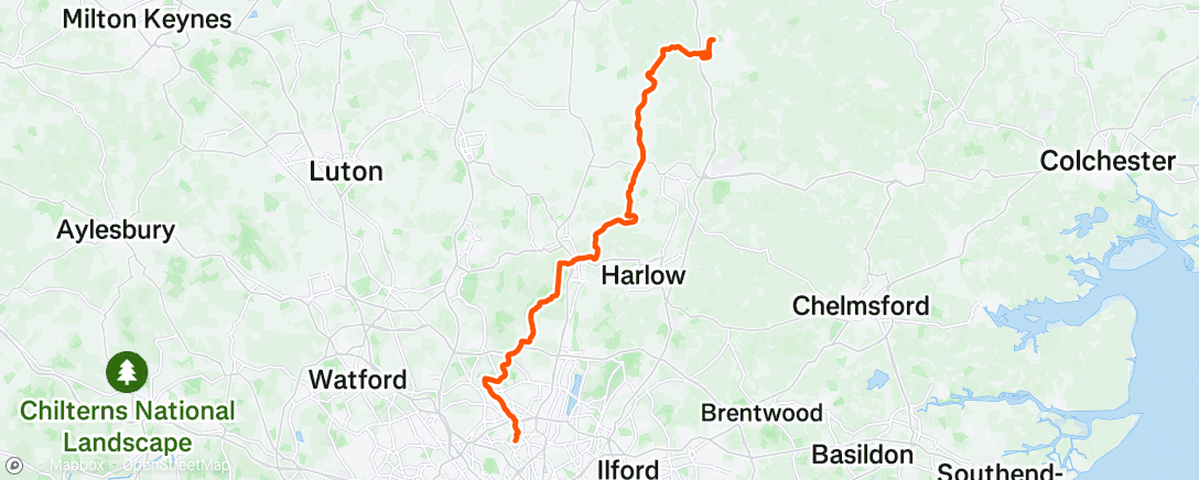 Map of the activity, Morning Ride