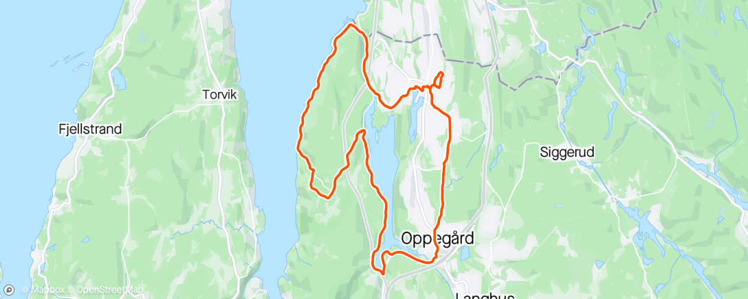 Map of the activity, Svartskog i haglvær
