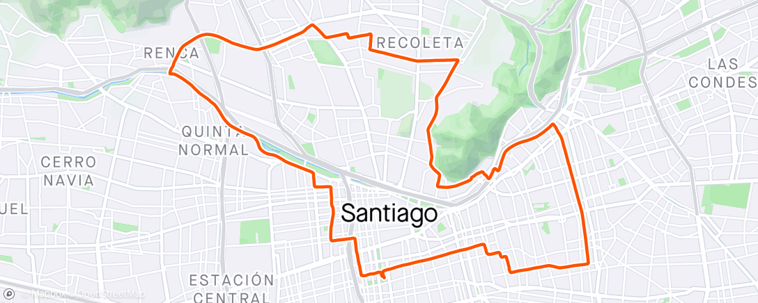 Map of the activity, 12/04/2024 Santiago, Renca, Providencia