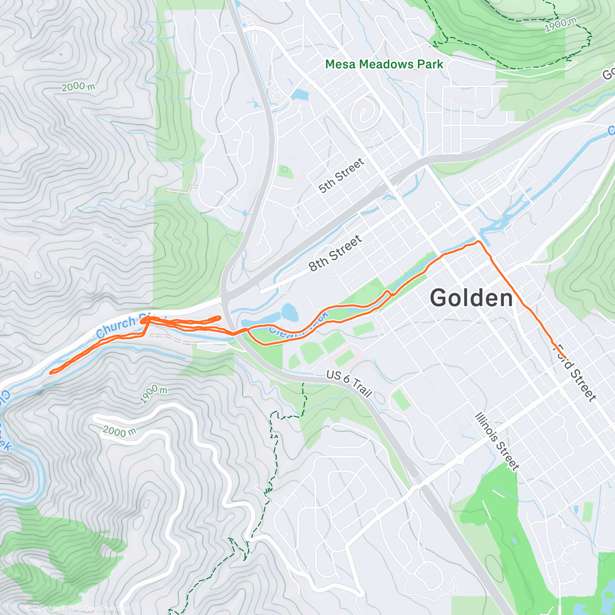 Map of the activity, snow ❄️ ⛄️