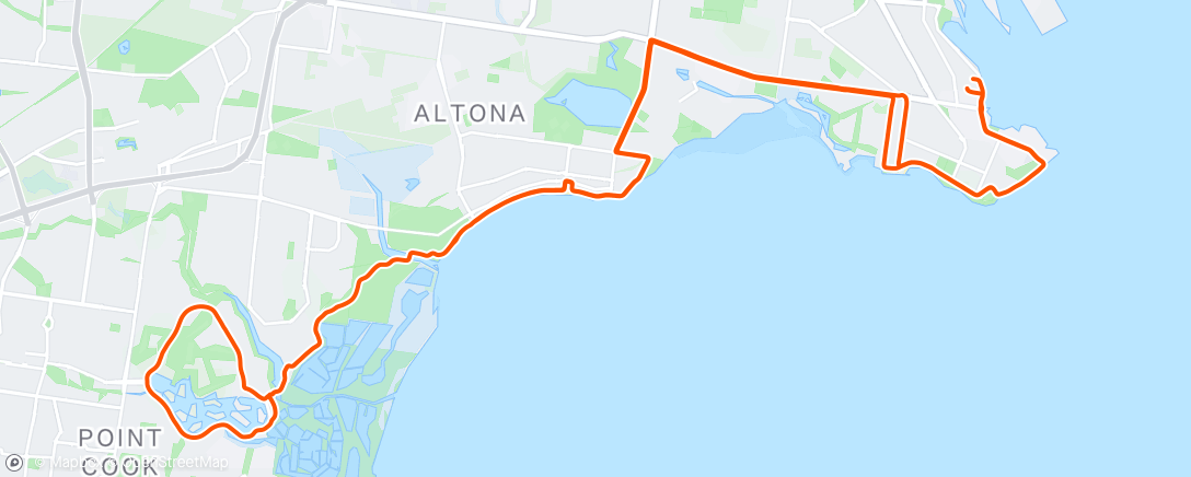 Map of the activity, Morning Ride