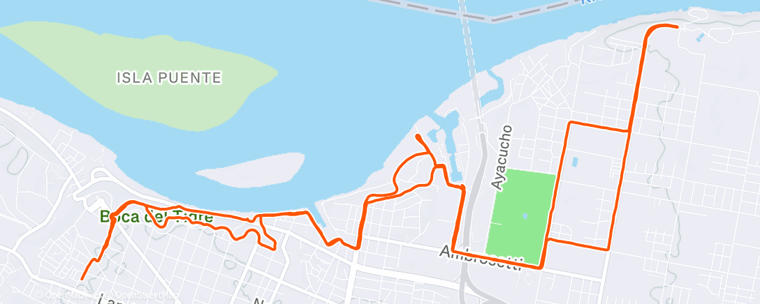 Mapa de la actividad (Morning Run)