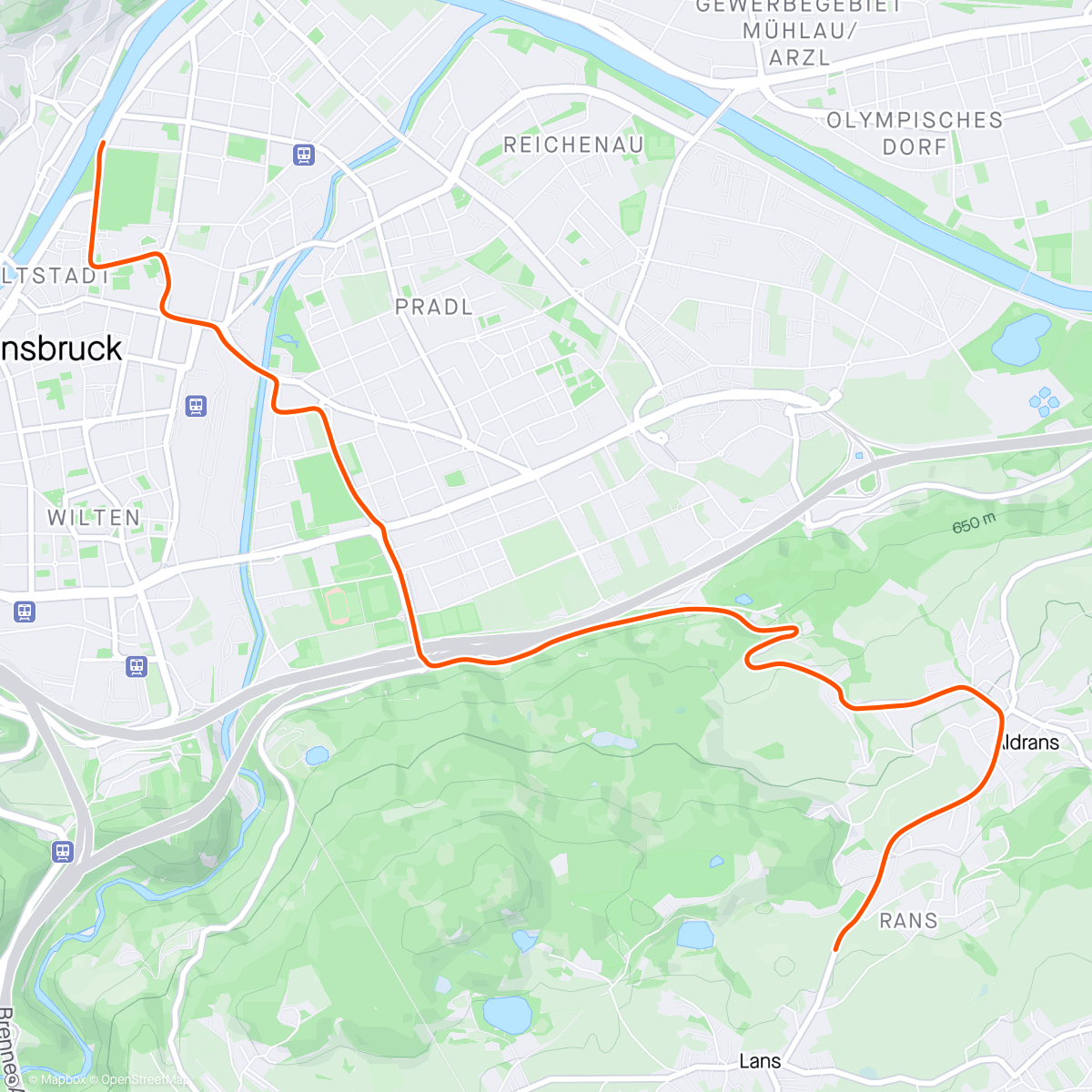 Map of the activity, Zwift - BIKE : Indoor - Metabolic efficiency.. in Innsbruck