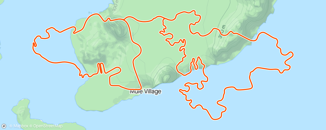 Map of the activity, Zwift.Watopia